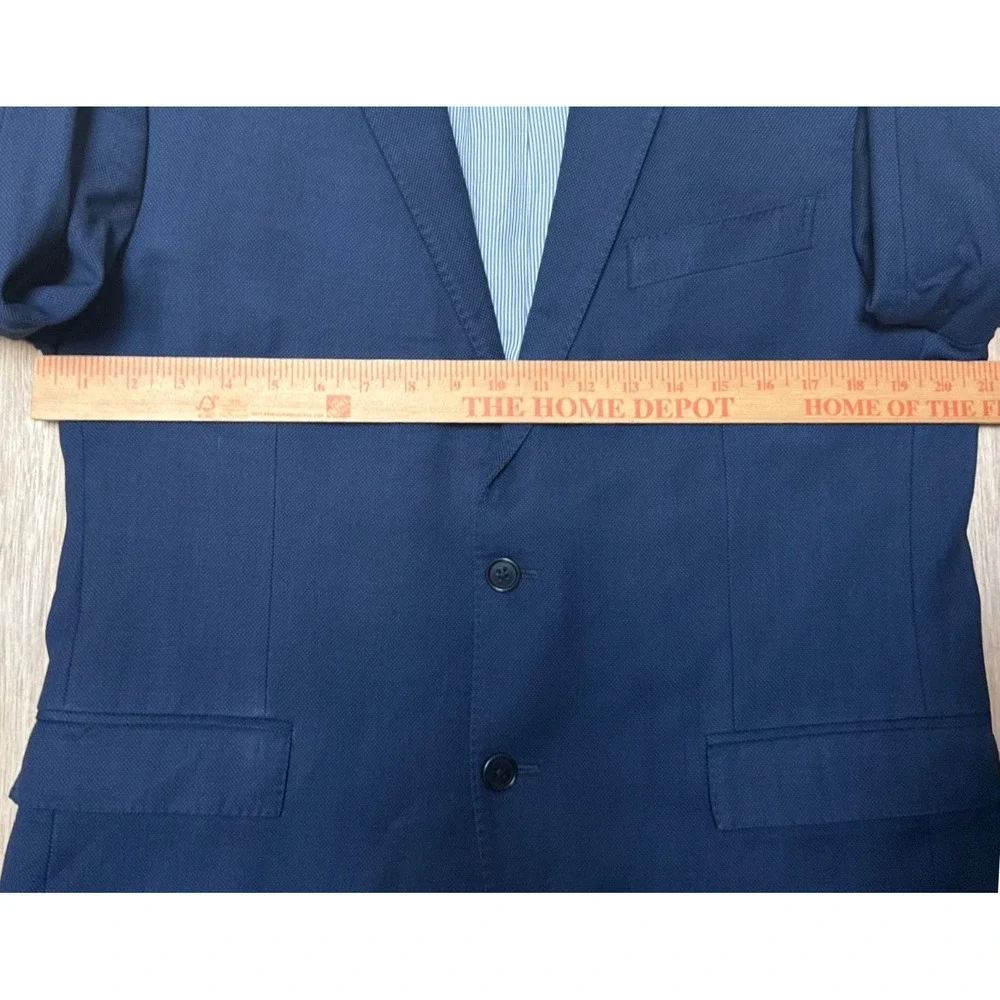 Brooks Brothers Explorer Regent Fit Navy Blue Wool Blend Blazer Sport Coat 42S